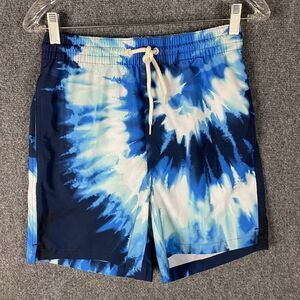 Wave Zone Swim Shorts Men's Small Polyester Blend‎ Tie Dye Drawstring S